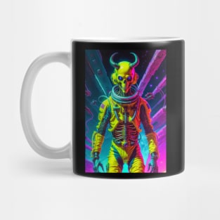 Vaporwave Skull Design Mug